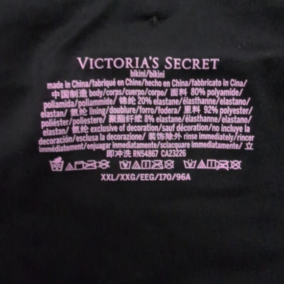 Victoria's Secret Twist Front Bikini Set Side Tie & Brazillian Bottoms 40DD XXL - Picture 4 of 12